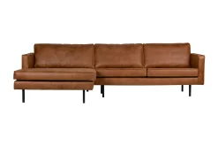 WOOOD Sofa Med Sjeselong-Lissbon Divansofa Venstre Konjakk