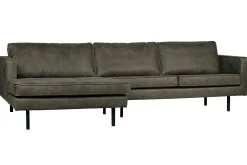 WOOOD Sofa Med Sjeselong-Lissbon Divansofa Venstre Grønn