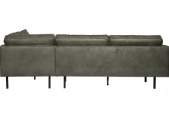 WOOOD Sofa Med Sjeselong-Lissbon Hjørnesofa Militærgrønn