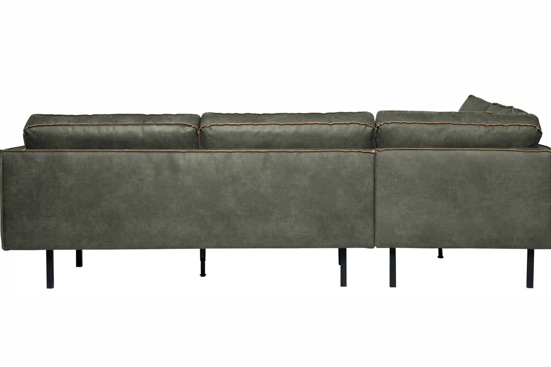 WOOOD Sofa Med Sjeselong-Lissbon Hjørnesofa Militærgrønn