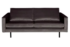WOOOD 2 Seter Sofa-Lissbon 2,5-seters Fløyelssofa Antracit