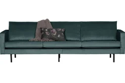 WOOOD Velour Sofa & Fløyel Sofa-Lissbon 3-seter sofa fløyel Blå Grønn