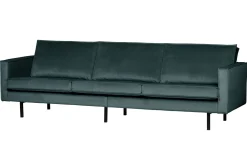 WOOOD Velour Sofa & Fløyel Sofa-Lissbon 3-seter sofa fløyel Blå Grønn
