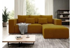 Listowel 3-sits Hörnbäddsoffa Yellow