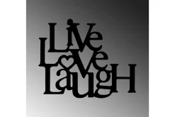 Live-Love-Laugh Veggdekor