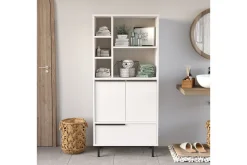 Baderom|Baderomsskap-Liyakat Høyskap Baderom 161,6 cm Hvit