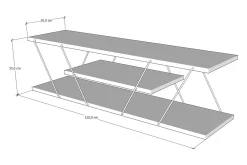 Tv-Benk & Mediabenk-Ljusfors TV-benk 120 cm Valnöt
