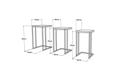 Lofita Settbord 40x61,8x40 cm