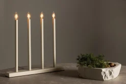 Venture Home Nattbordslampe|Bordlampe-Lofsdalen Adventsstake 35 cm Beige