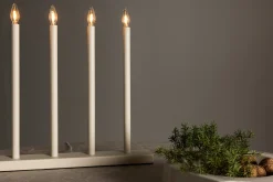 Venture Home Nattbordslampe|Bordlampe-Lofsdalen Adventsstake 35 cm Beige