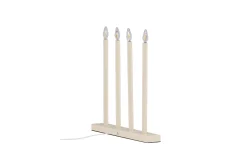 Venture Home Nattbordslampe|Bordlampe-Lofsdalen Adventsstake 35 cm Beige