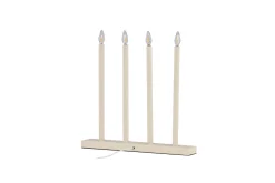 Venture Home Nattbordslampe|Bordlampe-Lofsdalen Adventsstake 35 cm Beige