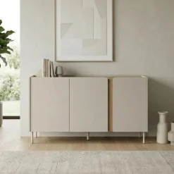Sideboard & Skjenker-Lomar Konsoll 150x82,9x40,5 cm Sandstein Naturlig eik