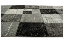 KM Home Moderne Tepper-London Square Friezematte 160x230 Svart/Grå