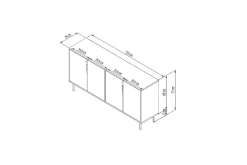 Lorien Konsollbord 150 cm