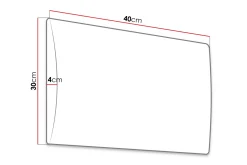 Rammer|Gulv, Vegg & Tak-Lornel Stoppet Veggpanel 40x30 cm Haze 11