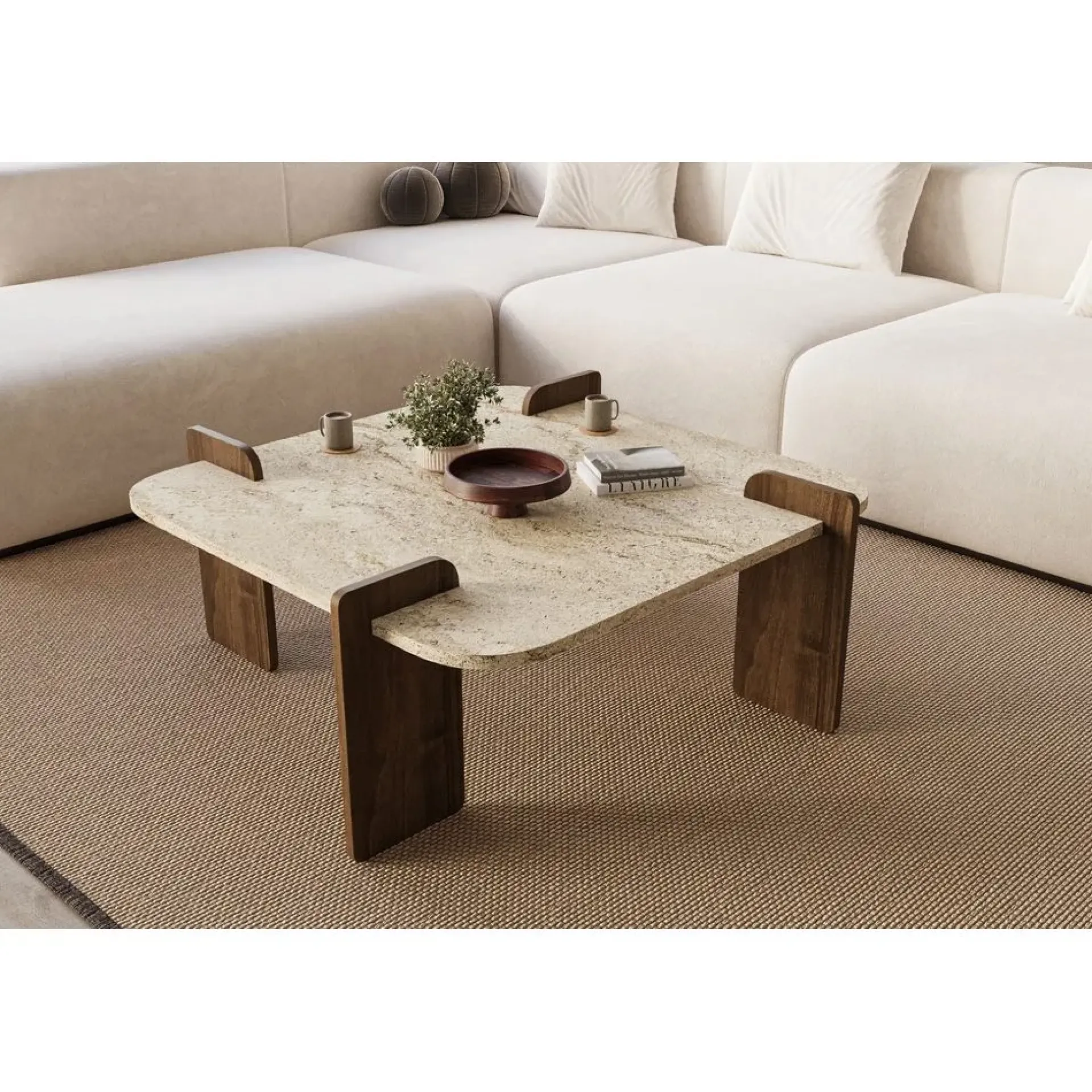 Sofabord-Lorvenor Sofabord 90 cm Mörkbrun