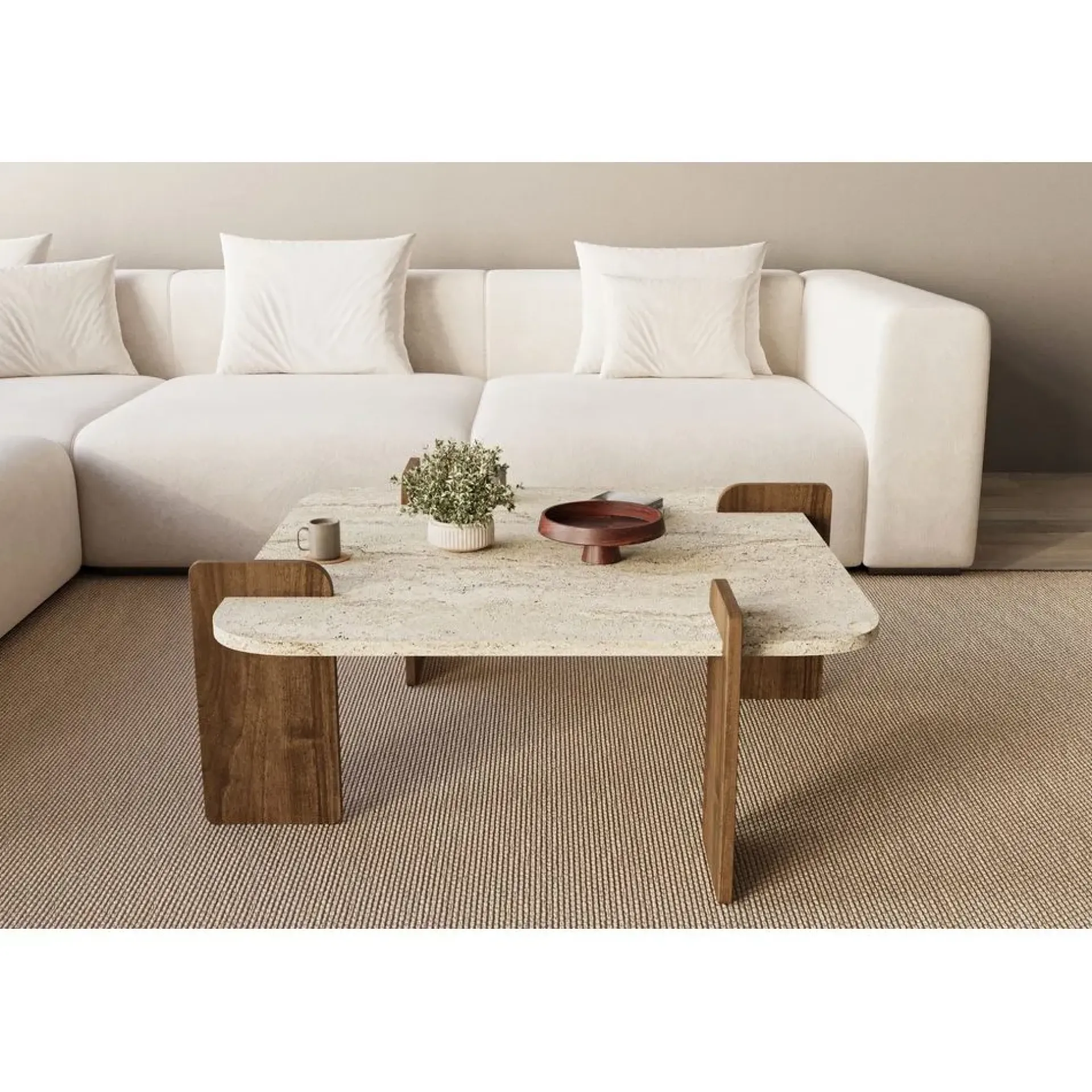 Sofabord-Lorvenor Sofabord 90 cm Mörkbrun