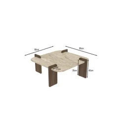Sofabord-Lorvenor Sofabord 90 cm Mörkbrun