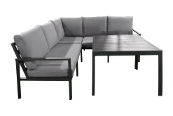 Veranda & Terrasse|Loungesett-Loungegruppe ADRIAN Grey