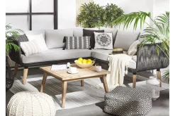 Veranda & Terrasse|Loungesett-Loungegruppe ALCAMO brun / grå Grey