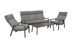 Veranda & Terrasse|Loungesett-Loungegruppe CASPER Grey