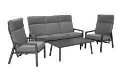 Veranda & Terrasse|Loungesett-Loungegruppe CASPER Grey
