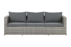 Veranda & Terrasse|Loungesett-Loungegruppe rødgrå SABBIA Grey