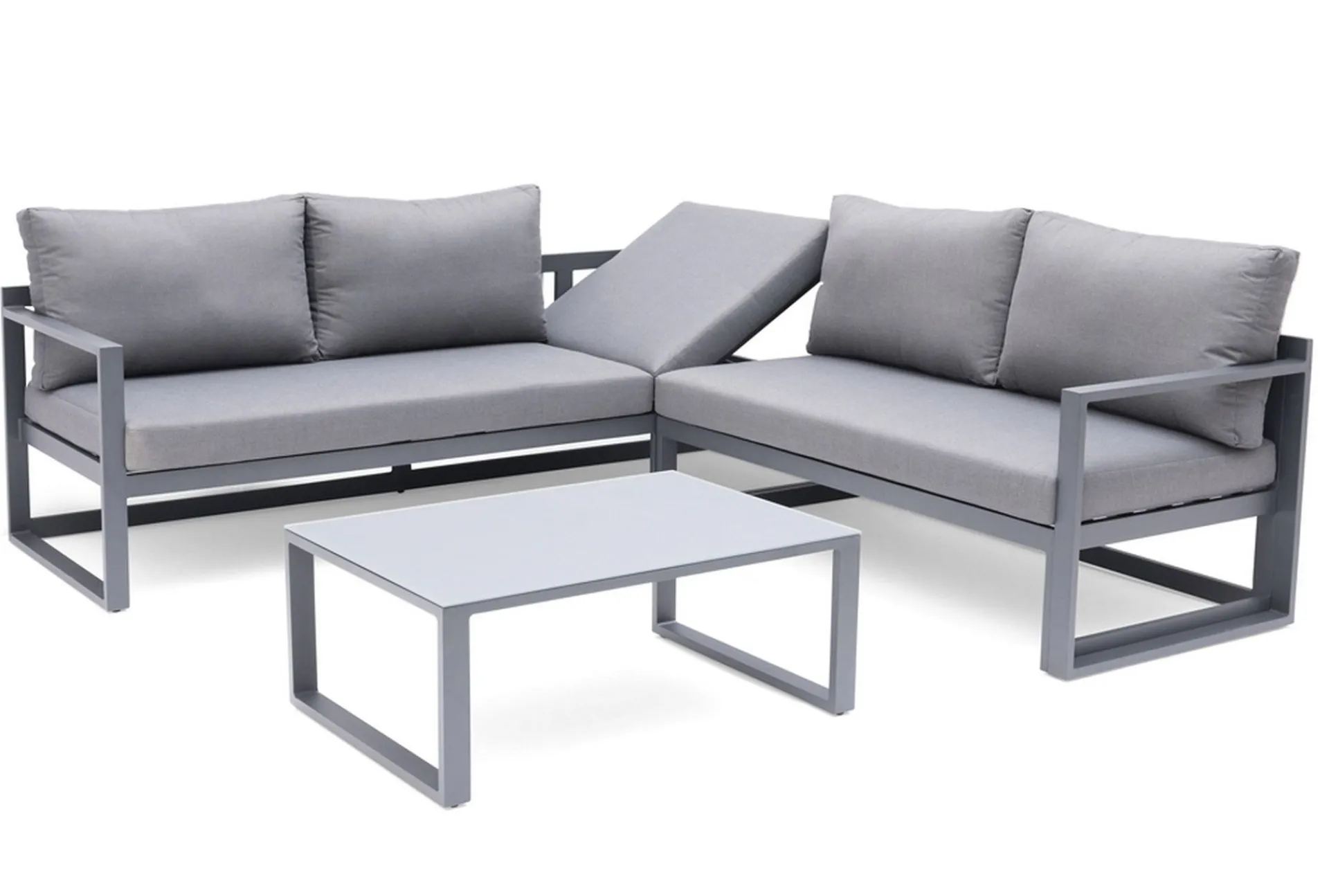Hillerstorp Veranda & Terrasse|Loungesett-Loungegruppe utendørs Lundamo Grå