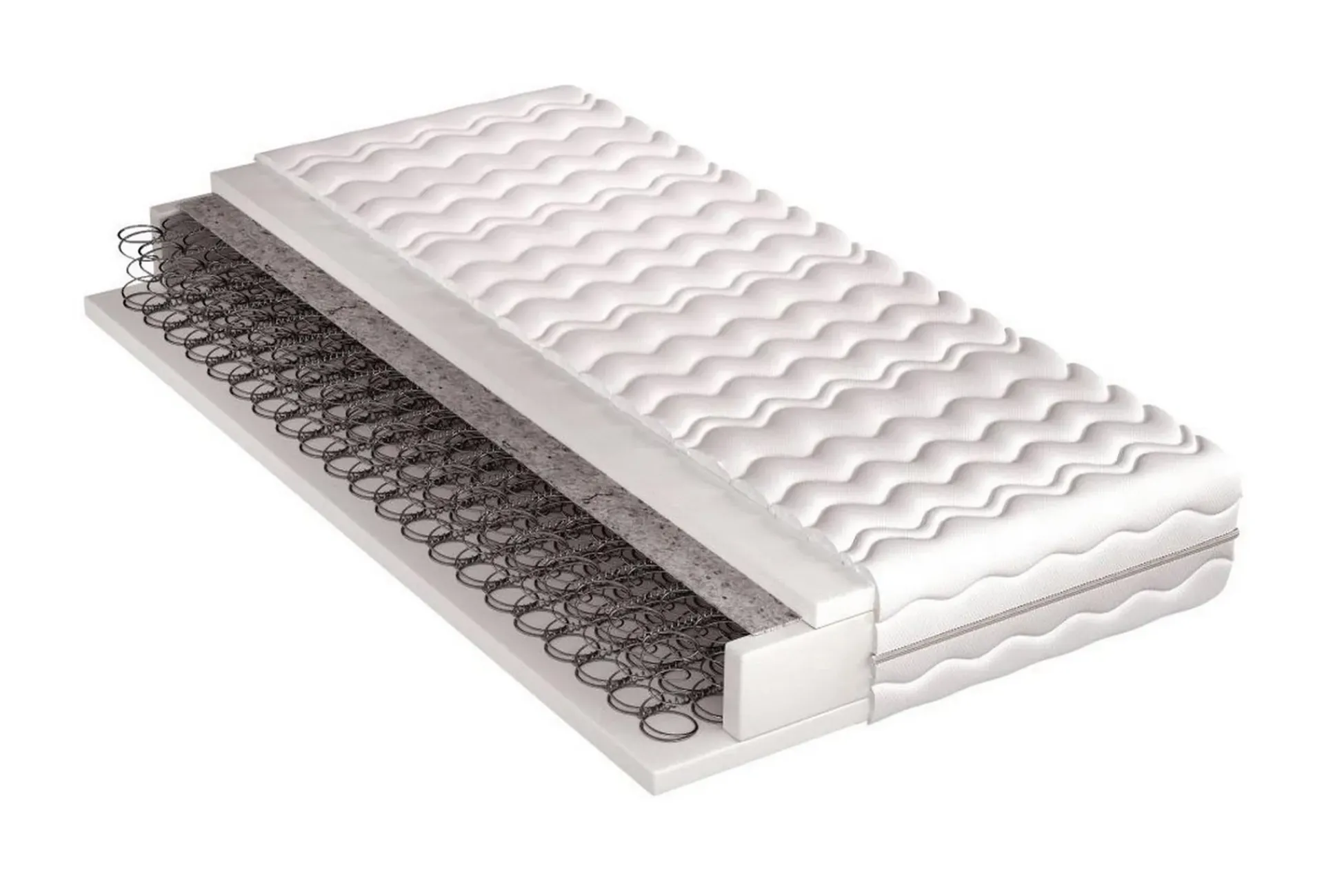 Bedly Madrasser-Lourosa Bonellmadrass 120x200 Hvit