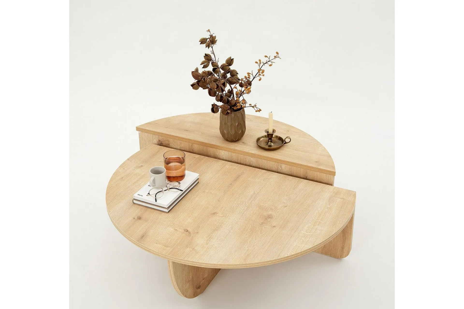 Avlastningsbord|Sofabord-Louvrall Sofabord 90 cm Eik