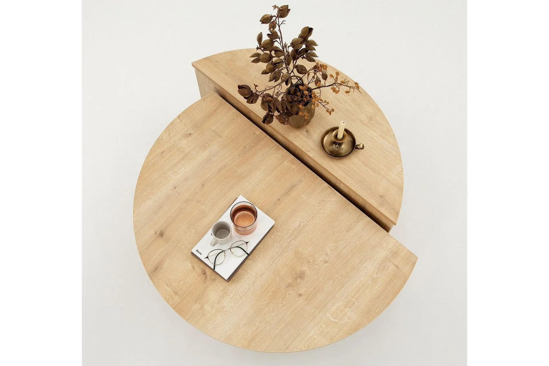 Avlastningsbord|Sofabord-Louvrall Sofabord 90 cm Eik