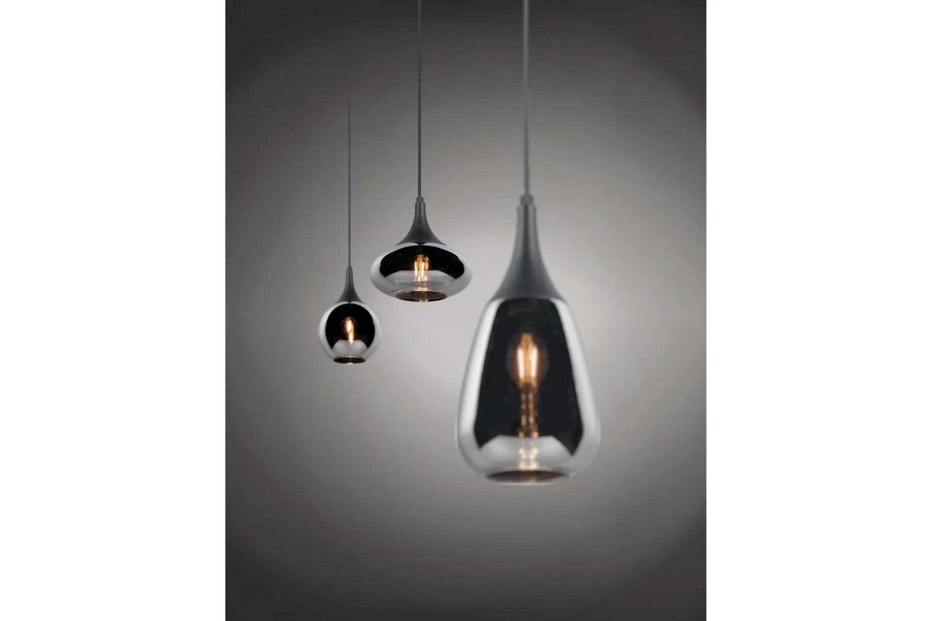 Trio Lighting Kjøkkenlampe|Barnelampe-Lumina Pendellampe 3-os E14 Mattsvart