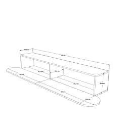 Lumina TV-benk 180x29,5x31,6 cm