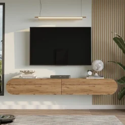 Tv-Benk & Mediabenk-Lumina TV-benk 180x29,5x31,6 cm Atlantic-furu