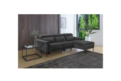 Loft24 Hjørnesofa-Lund Reclinersofa 3-seter Grey