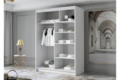 Garderober & Garderobesystem-Lungos Garderobe med Speil 120x200 cm Beige