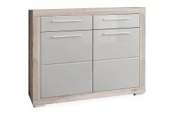 Gangoppbevaring-Luovaure Skoskap 119 cm Brun,Hvit
