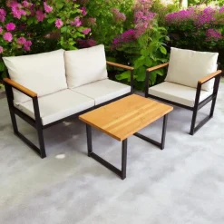 Loungesett|Loungesett-Luvin 3-seters Sofagruppe Utendørs Beige