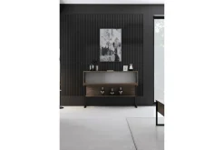 Kommode|Gangoppbevaring-Luxe Kommode 120 cm Svart,Valnöt