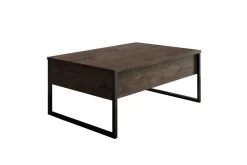 Sofabord-Luxe Soffbord 90x40 cm Brun/Svart