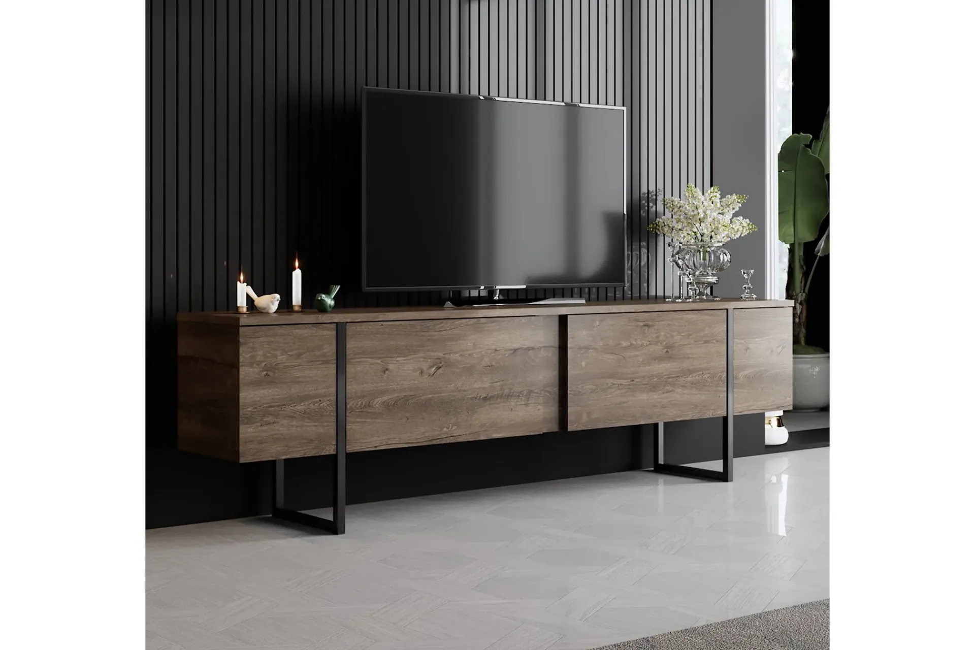 Luxe TV-benk med Oppbevaring 180x50 cm