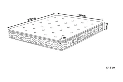 Luxusa Skummadrass 180x200 cm med Avtagbart trekk