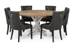 Bloomington Lyon Spisegruppe 150 cm Rund med 6 Tuva Lenestol