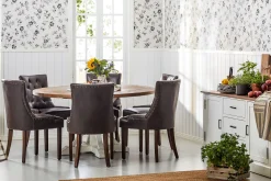 Bloomington Spisegrupper-Lyon Spisegruppe Ø150 cm Rund med 6 Tuva Stoler Brun,Hvit