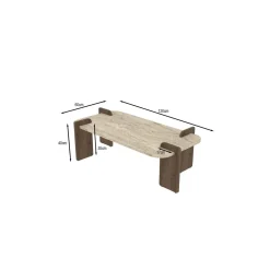 Sofabord-Lyren Sofabord 120 cm Brun,Mörkbrun
