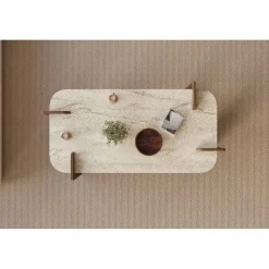 Sofabord-Lyren Sofabord 120 cm Brun,Mörkbrun