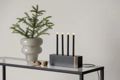 Venture Home Lysestaker Og Lykter|Stearinlys-Lysestake og kandelaber til bord Fjällberget lysestake Black