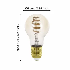 Led-Belysning|Lyspærer-Lyskilde 2xLM-ZIG-CCT E27 A60 4,9W Amber Orange