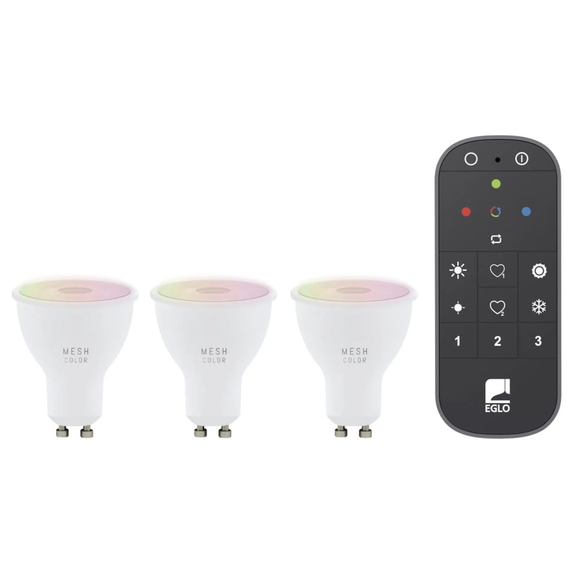 Led-Belysning|Lyspærer-Lyskilde 3xLM-ZIG-RGB/CCT GU10 4,5W+1XFB Opal